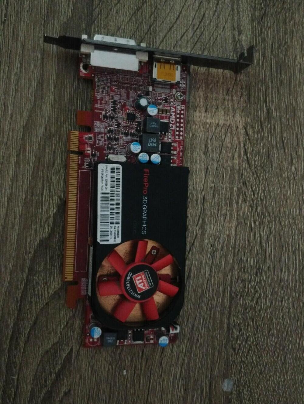 HP ATI FirePRO V3800 512 MB GDDR3 PCIe 2.0 x16 3D Graphics Card Low Profile